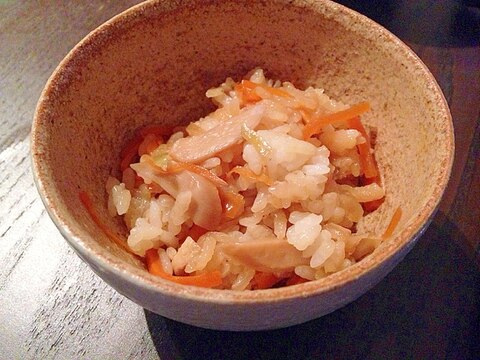 切り干し大根とエリンギの混ぜご飯